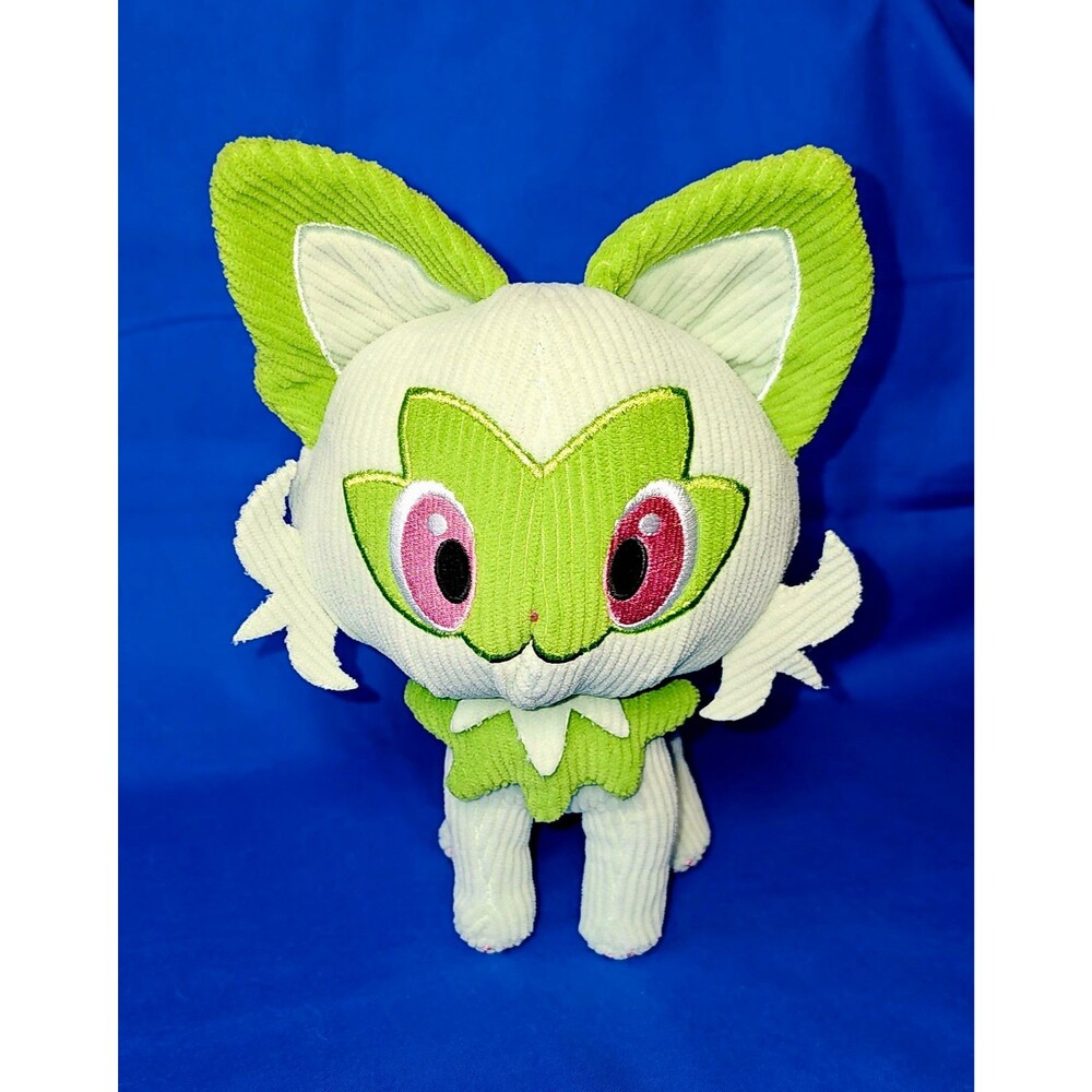Pokemon Select *CORDUROY* Sprigatito RARE Plush 8" Toy Nintendo Game Freak NWOT